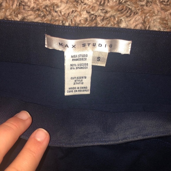 Navy Max Studio Skirt - Picture 2 of 2